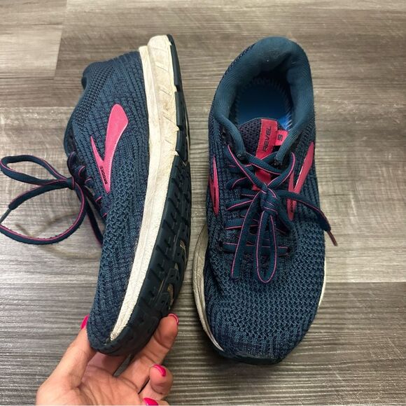 Brooks Women's Revel 3 Running Shoes blue navy size 8 - Picture 4 of 12